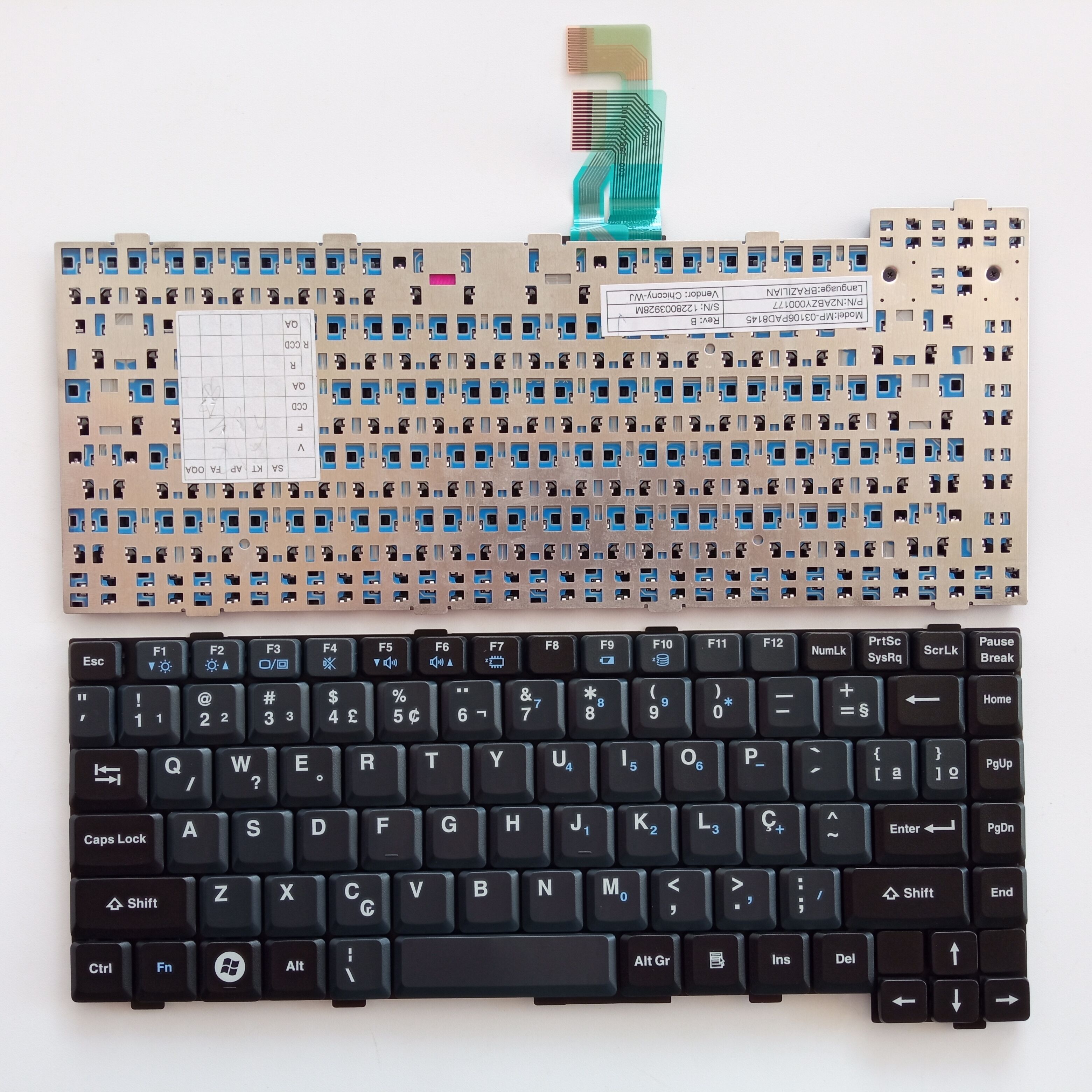 Picture of New Replacement Laptop Keyboard For N/A CF-27 small carriage return BLACK BR Layout